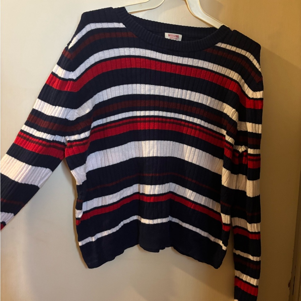 Mossimo Supply Co. Striped Sweater in Navy, Red, and White